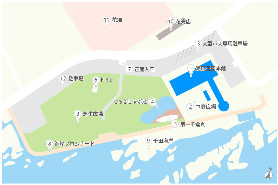 道の駅ちくら潮風王国駐車場マップ