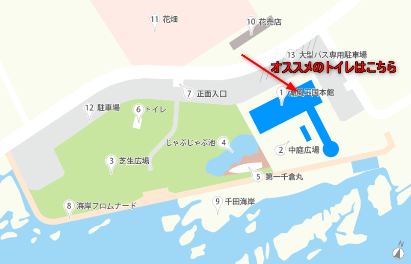道の駅ちくら潮風王国マップ